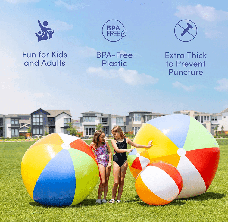 Giant Inflatable Beach Ball (3 sizes)