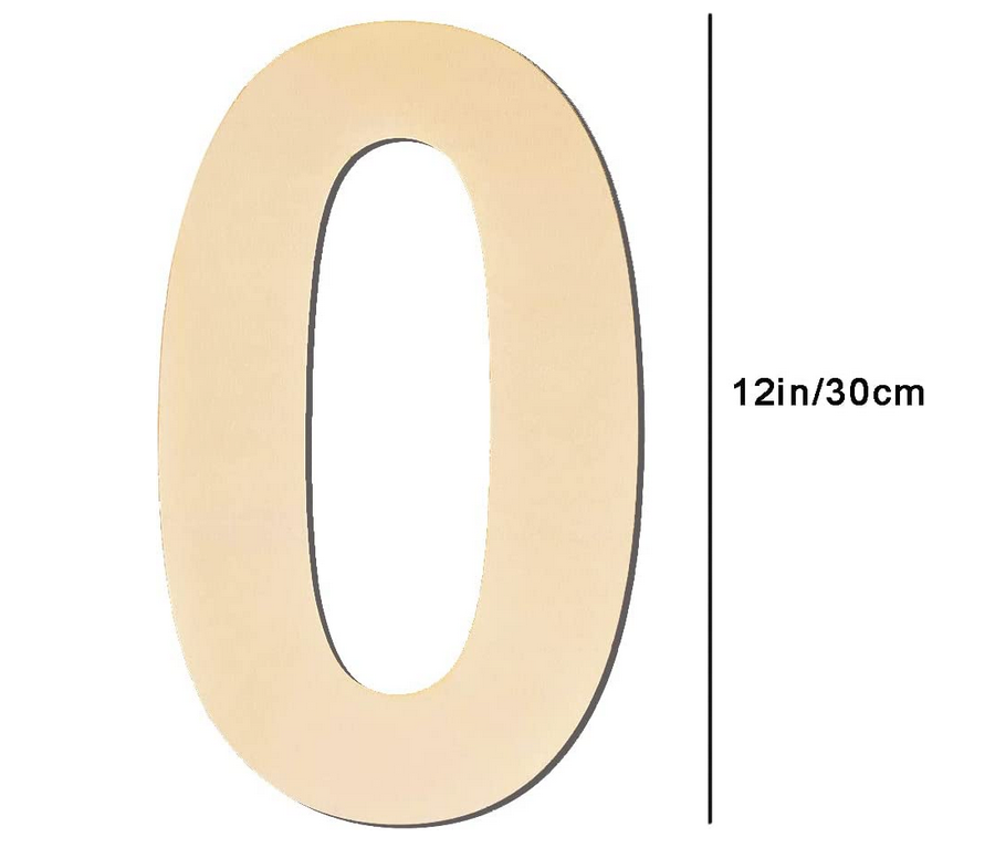 Large Wooden Numbers DIY