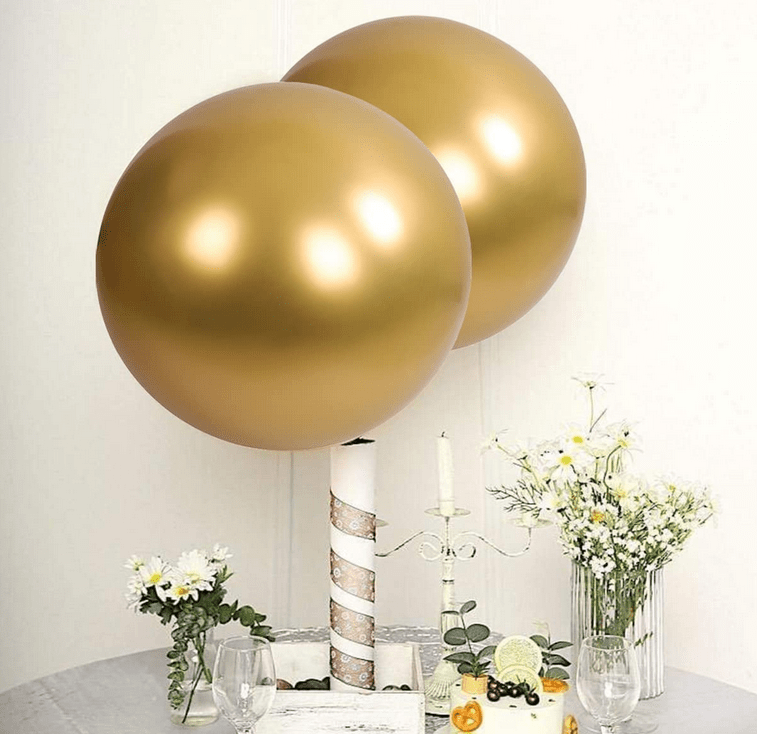 Extra Large Balloons Metallic colors (pack of 5pcs) - BigStuff.ae