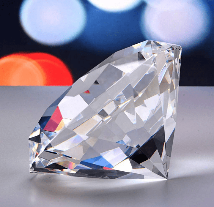Giant Clear Crystal Diamond (3 sizes) - BigStuff.ae