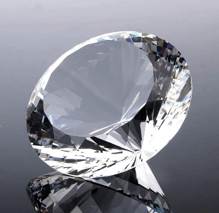 Giant Clear Crystal Diamond (3 sizes) - BigStuff.ae