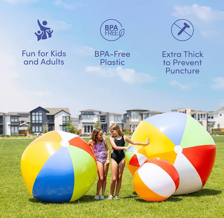 Giant Inflatable Beach Ball (3 sizes) - BigStuff.ae