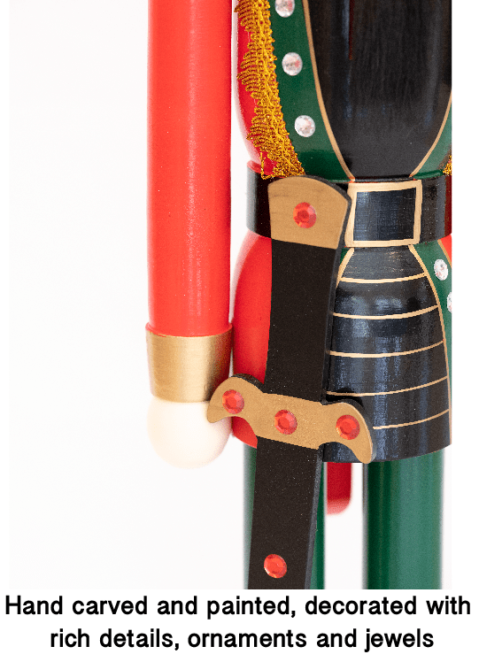 Giant Life Size Nutcracker - 100% solid wood - BigStuff.ae