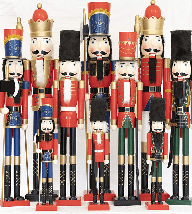 Giant Life Size Nutcracker - 100% solid wood - BigStuff.ae