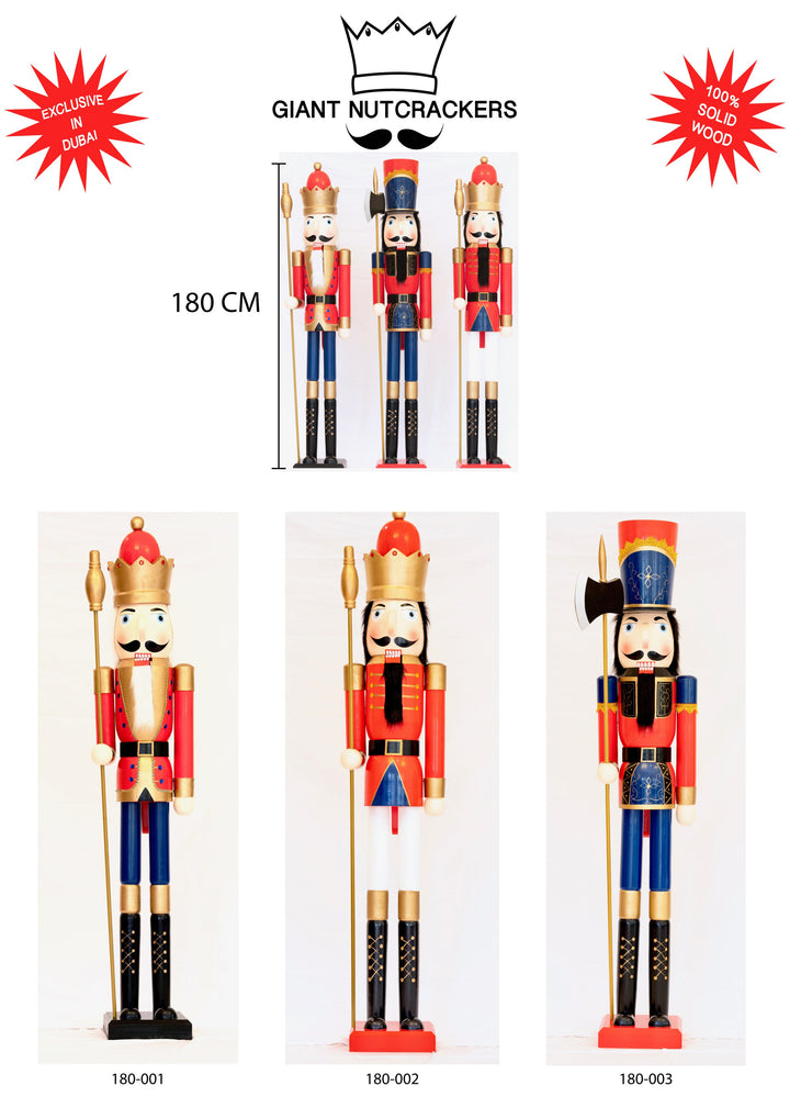 Giant Life Size Nutcracker - 100% solid wood - BigStuff.ae