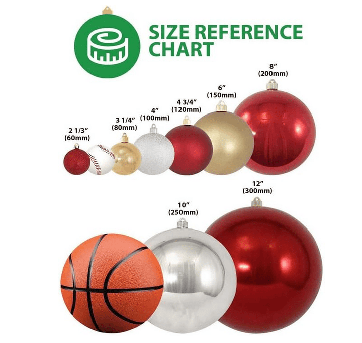 Huge Christmas balls (20/30cm diameter) - BigStuff.ae