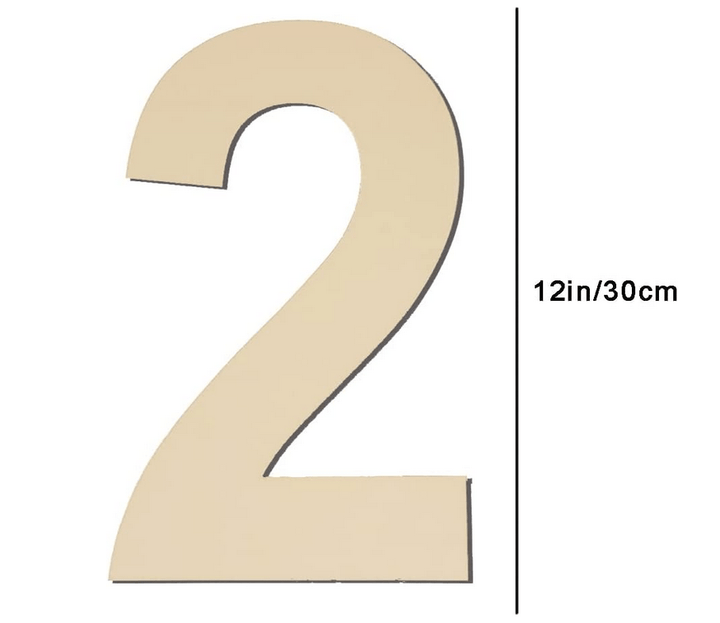 Large Wooden Numbers DIY - BigStuff.ae