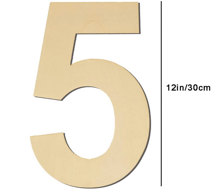 Large Wooden Numbers DIY - BigStuff.ae