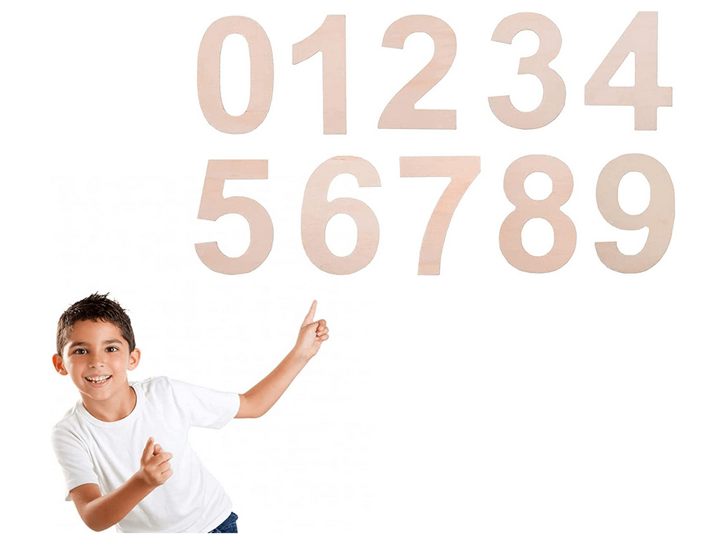 Large Wooden Numbers DIY - BigStuff.ae