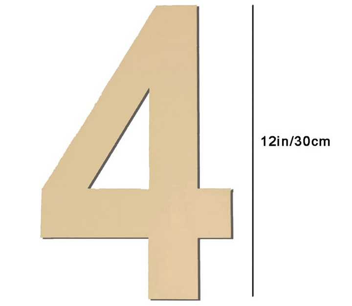 Large Wooden Numbers DIY - BigStuff.ae