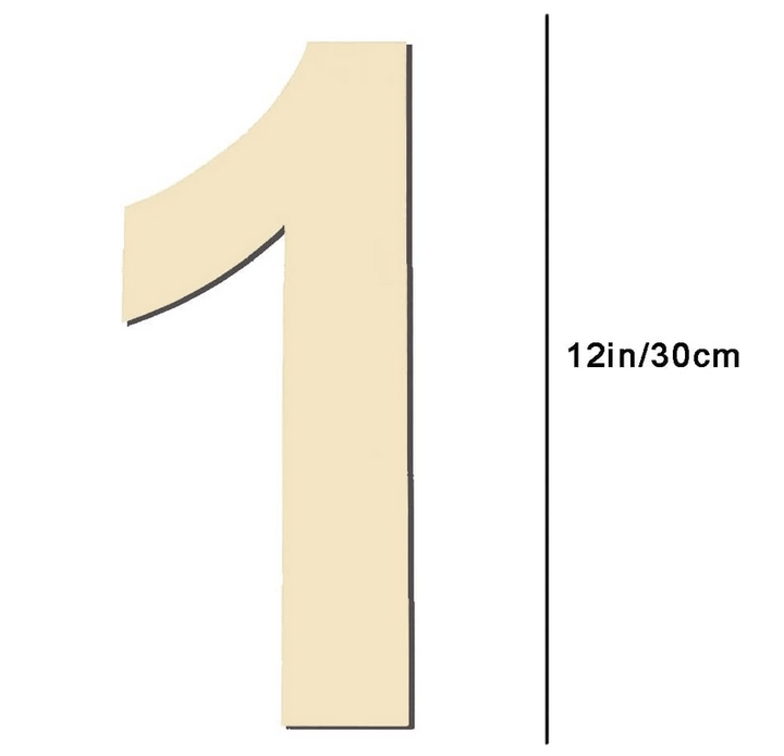 Large Wooden Numbers DIY - BigStuff.ae